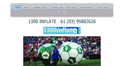 Desktop Screenshot of 1300inflate.com.au