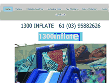 Tablet Screenshot of 1300inflate.com.au